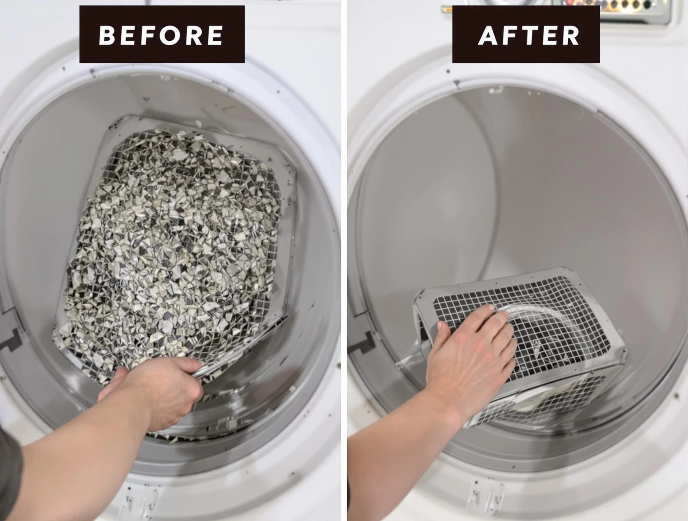 Professional lint trap cleaning by Erie Dryer Vent Cleaning in Erie