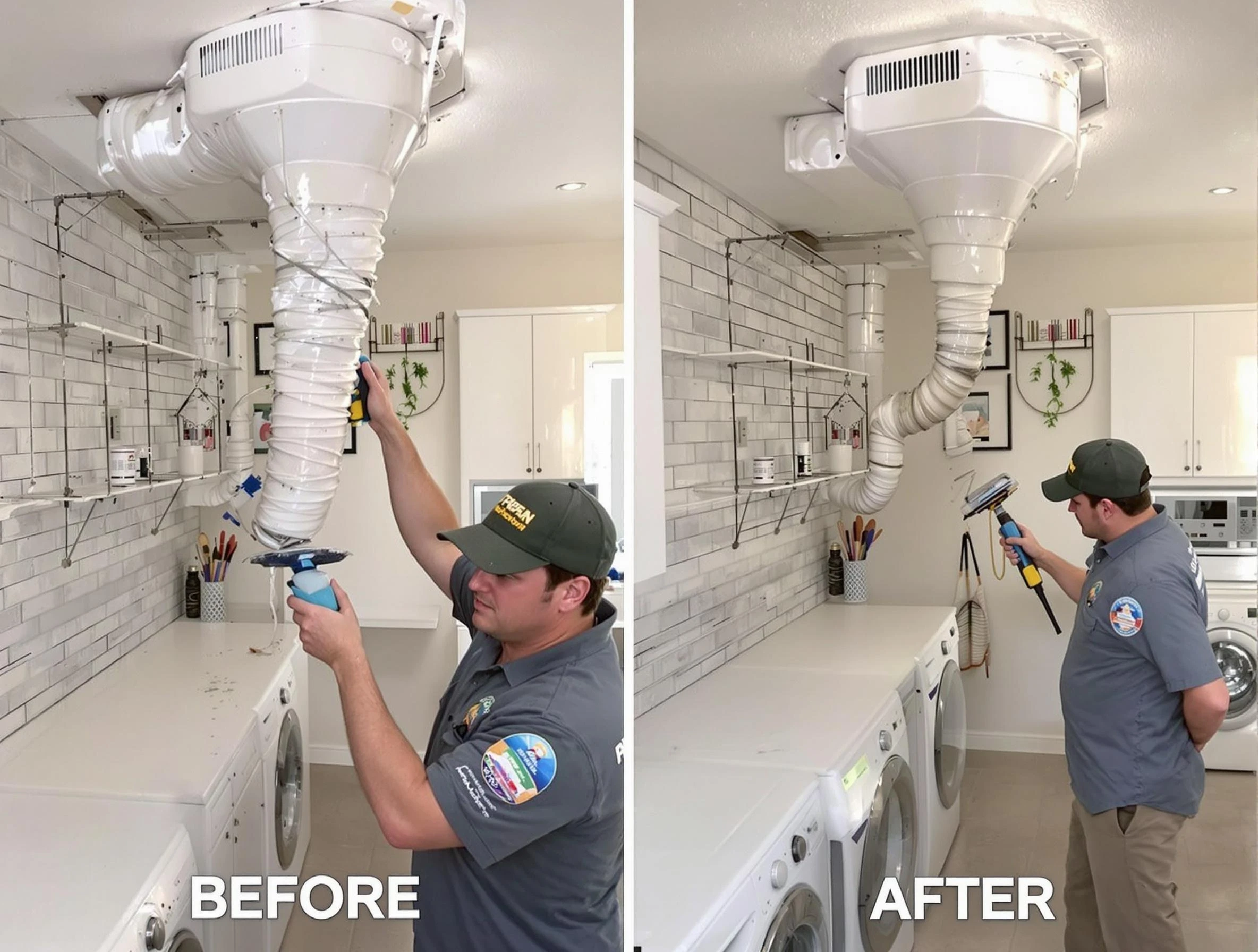 Professional dryer exhaust vent cleaning by Erie Dryer Vent Cleaning in Erie