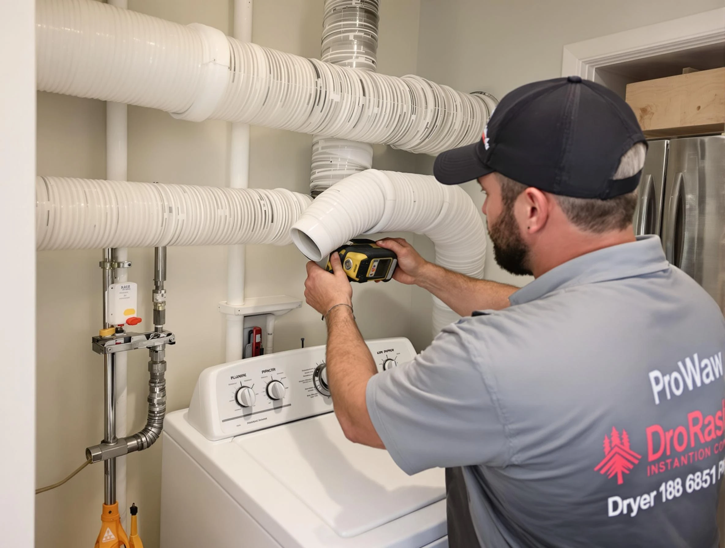 Professional dryer vent hose installation by Erie Dryer Vent Cleaning in Erie