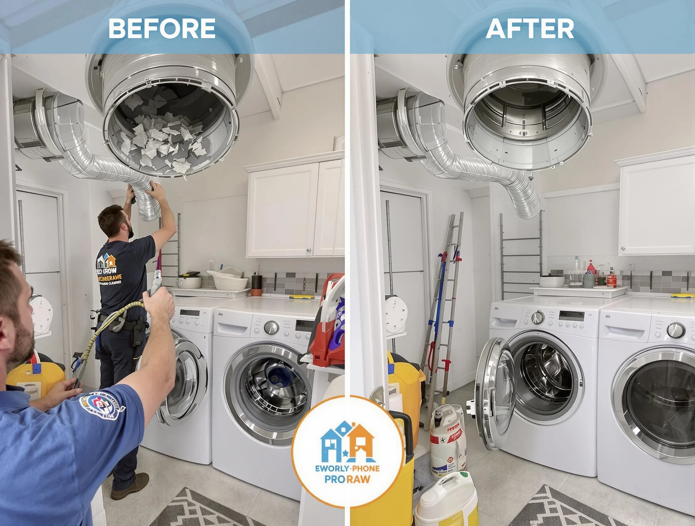 Residential dryer vent cleaning by Erie Dryer Vent Cleaning in Erie